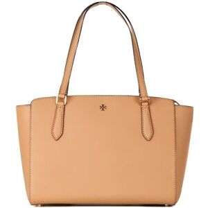 Tory Burch Emerson Top Zip Cardamom Leather Tote Bag